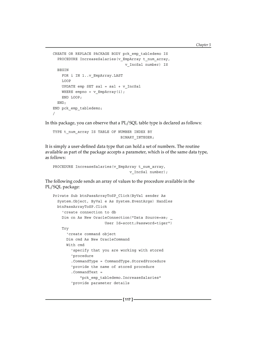 image for page Programming ODP NET with PL SQL