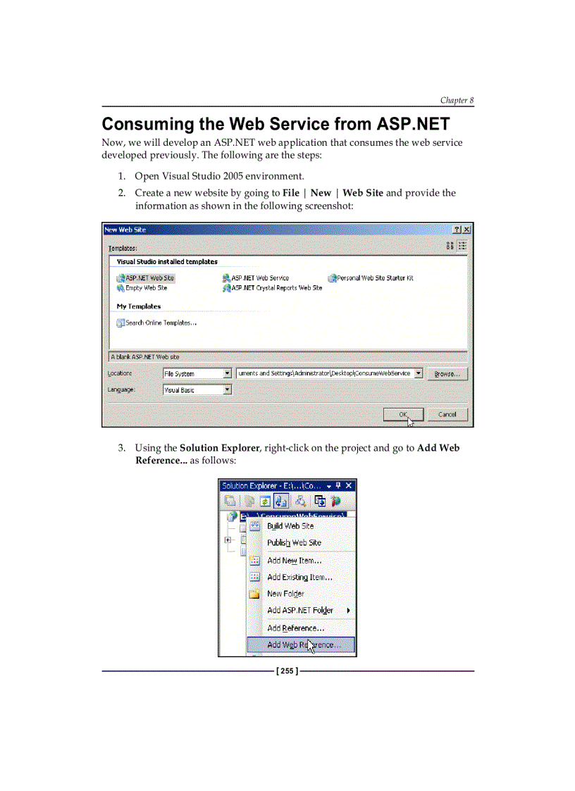image for page Consuming the Web Service from ASP NET