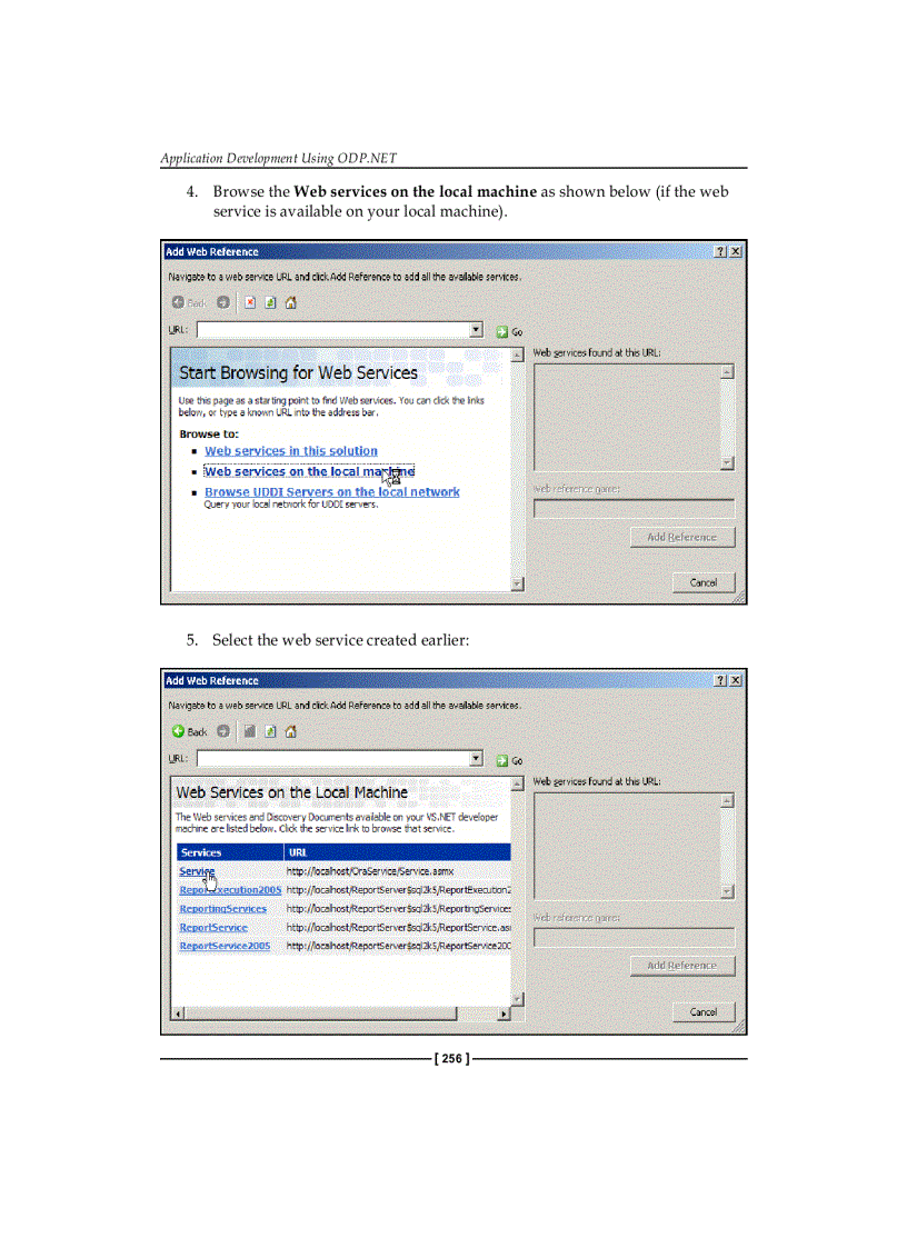 image for page Consuming the Web Service from ASP NET