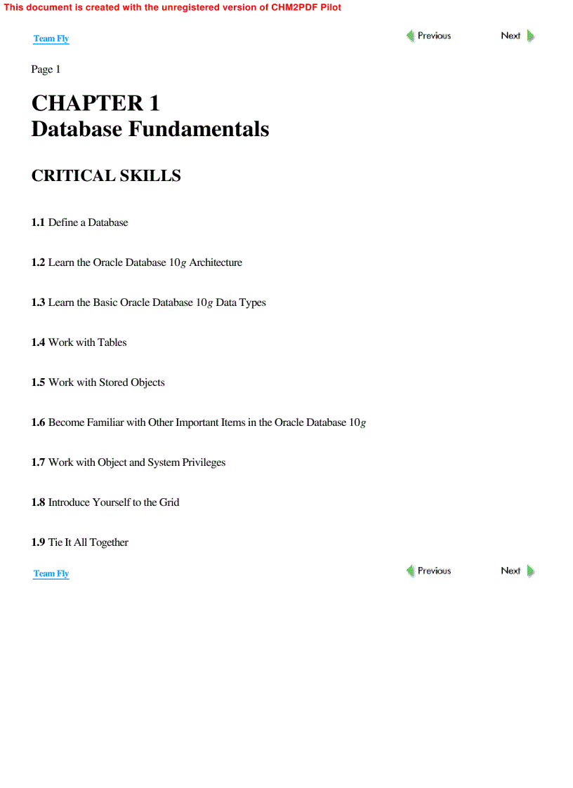 image for page Oracle Database 10g A Beginner s Guide