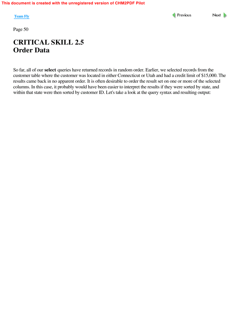image for page SQL Structured Query Language