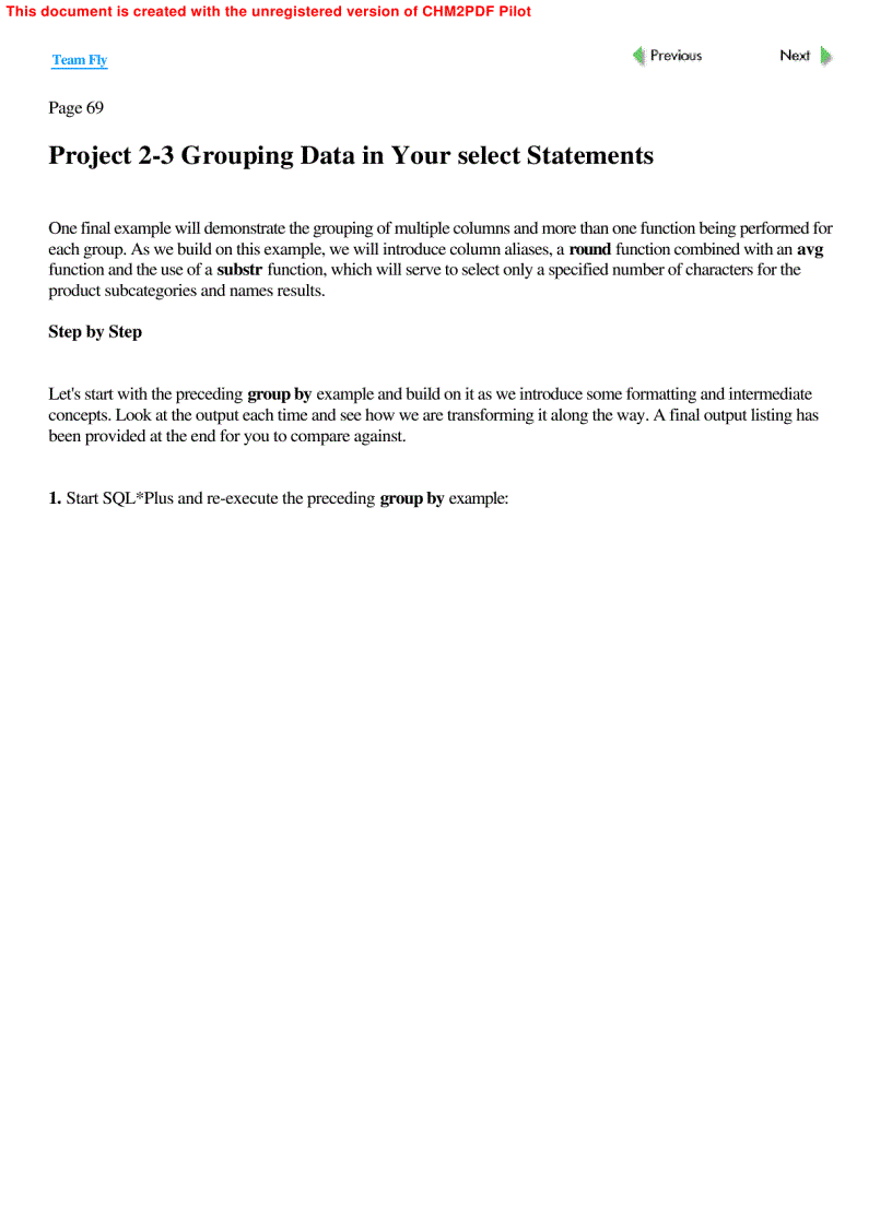 image for page SQL Structured Query Language