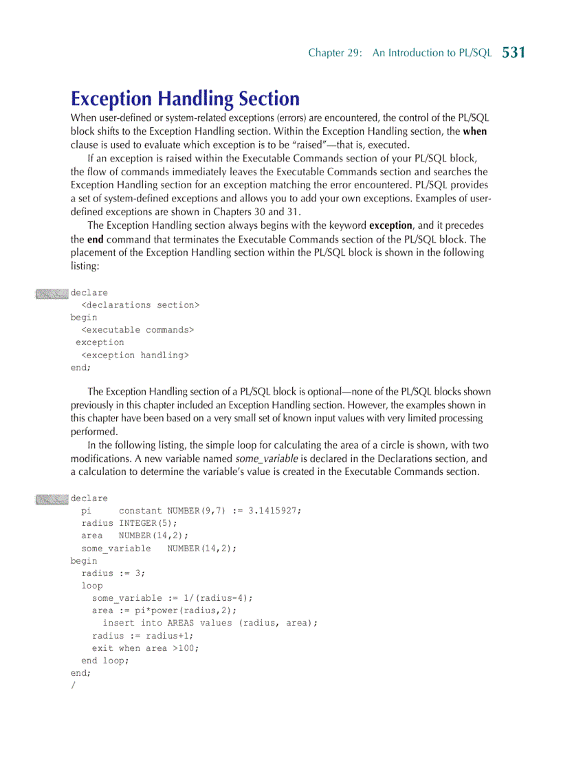 image for page An Introduction to PL SQL