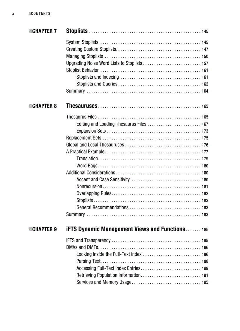 image for page Pro Full Text Search in SQL Server 2008