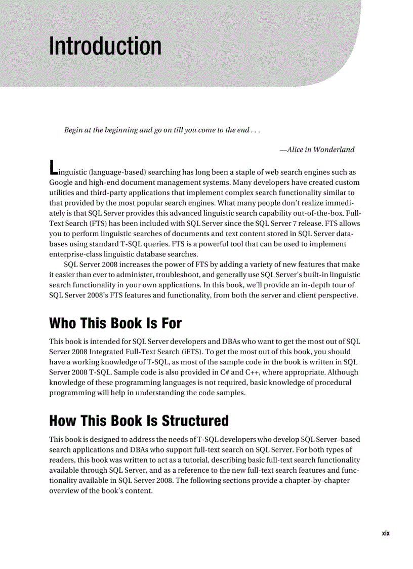 image for page Pro Full Text Search in SQL Server 2008