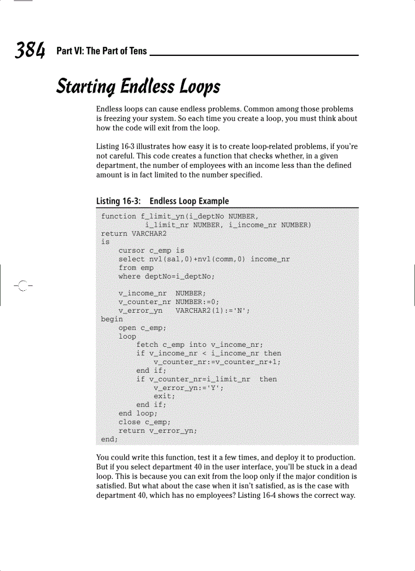 image for page Ten Common Mistakes to Avoid in PL SQL