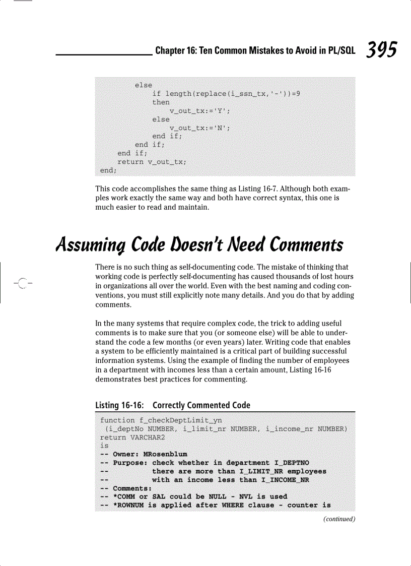 image for page Ten Common Mistakes to Avoid in PL SQL
