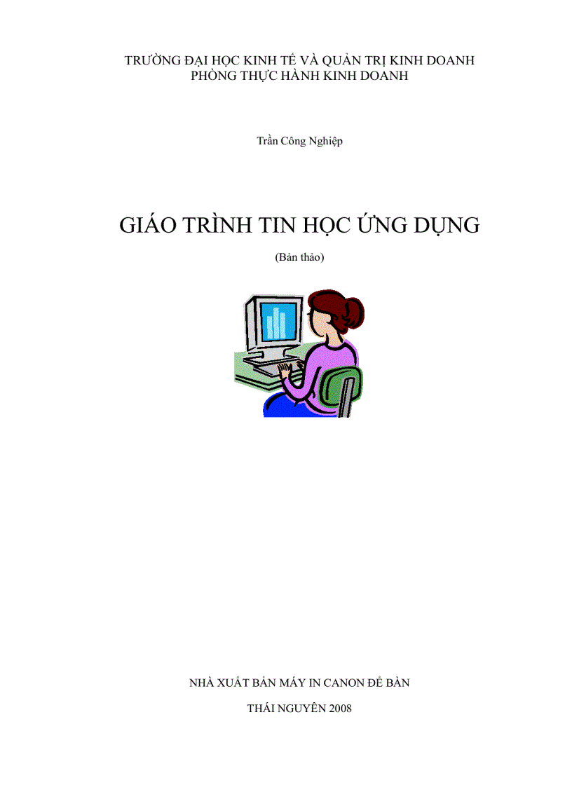 image for page Tin Học ứng dụng và lý thuyết photoshop