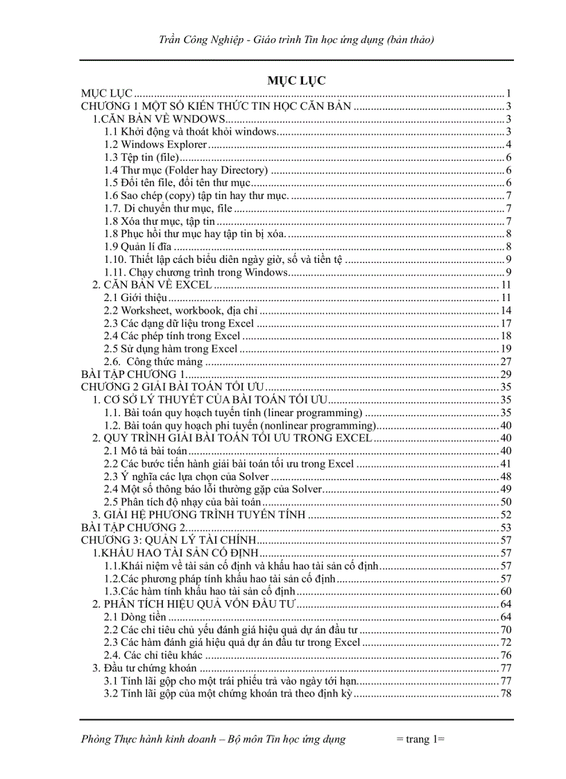 image for page Tin Học ứng dụng và lý thuyết photoshop