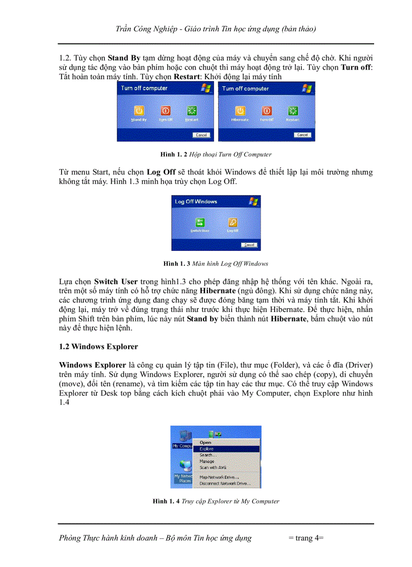image for page Tin Học ứng dụng và lý thuyết photoshop