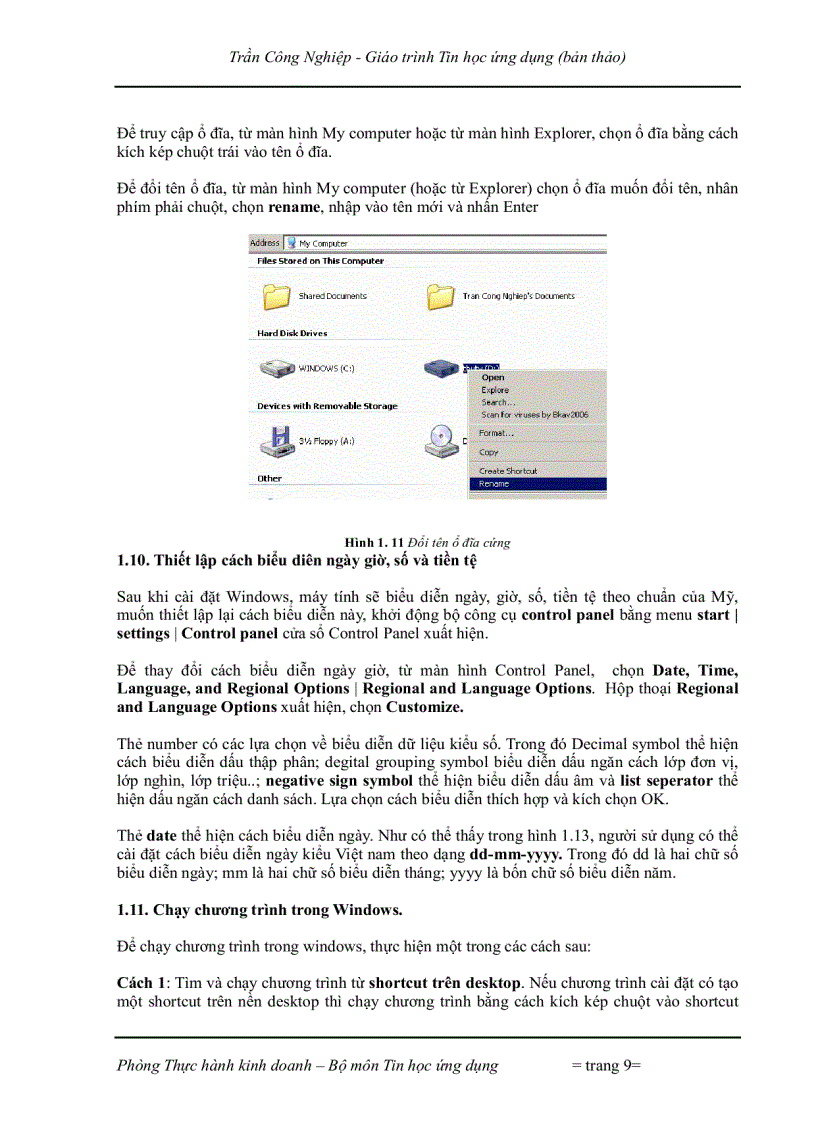 image for page Tin Học ứng dụng và lý thuyết photoshop