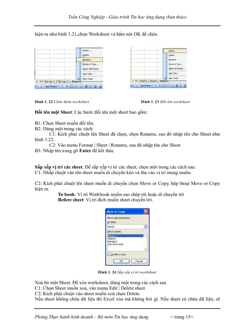 image for page Tin Học ứng dụng và lý thuyết photoshop