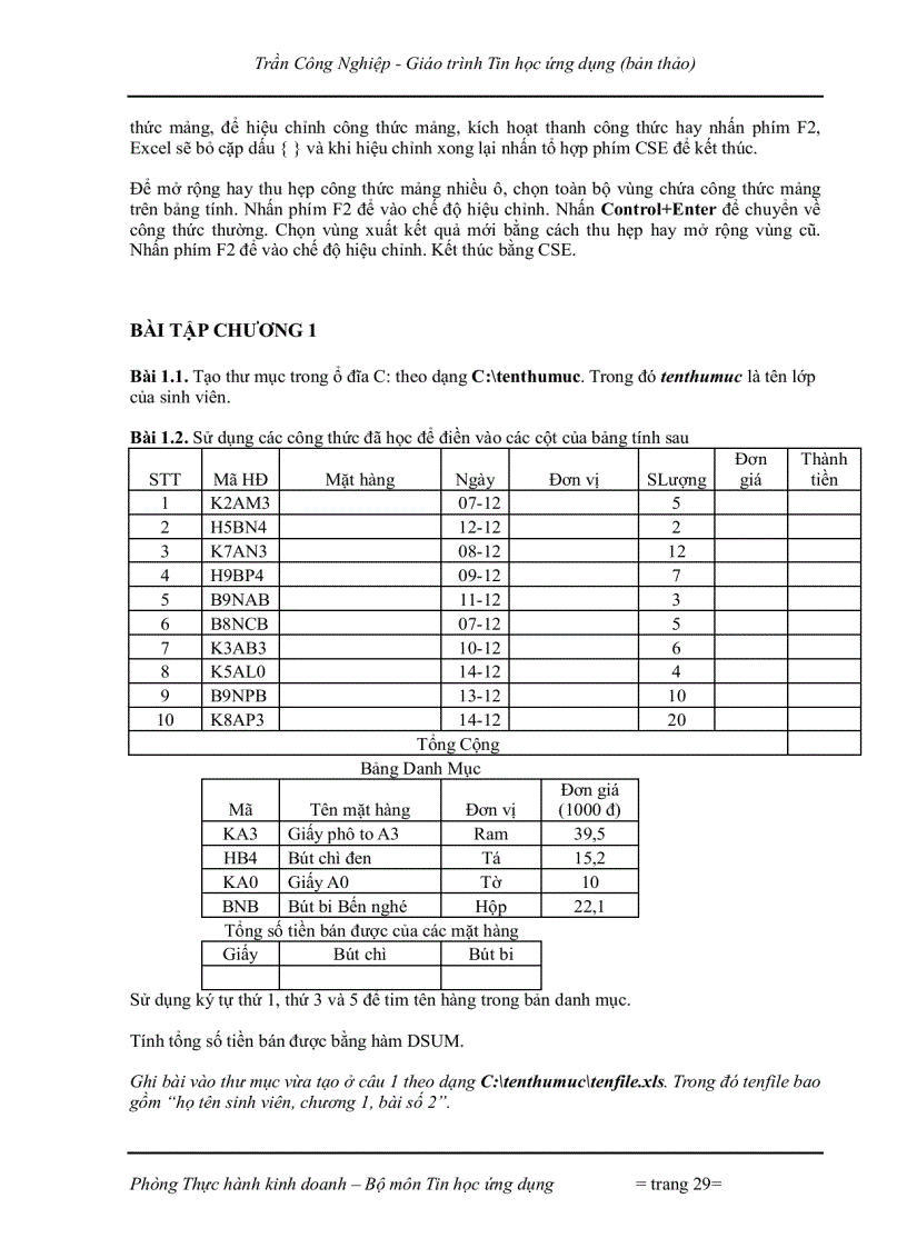 image for page Tin Học ứng dụng và lý thuyết photoshop