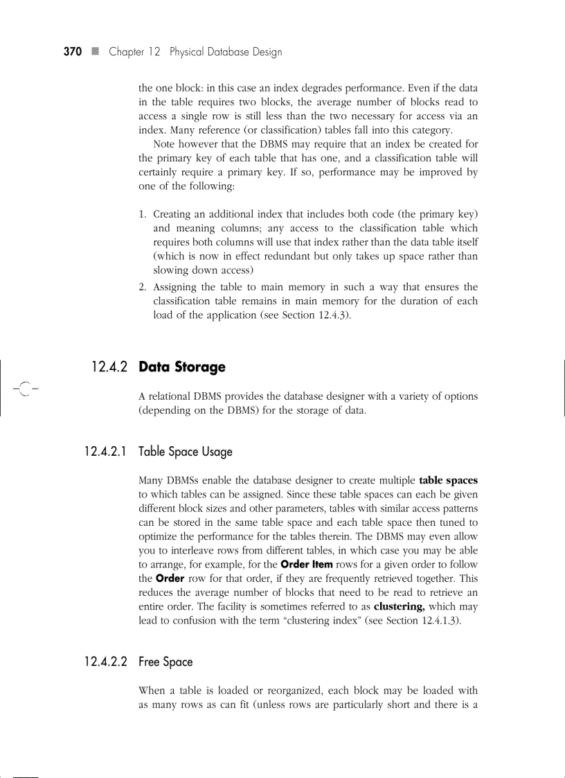image for page Physical Database Design