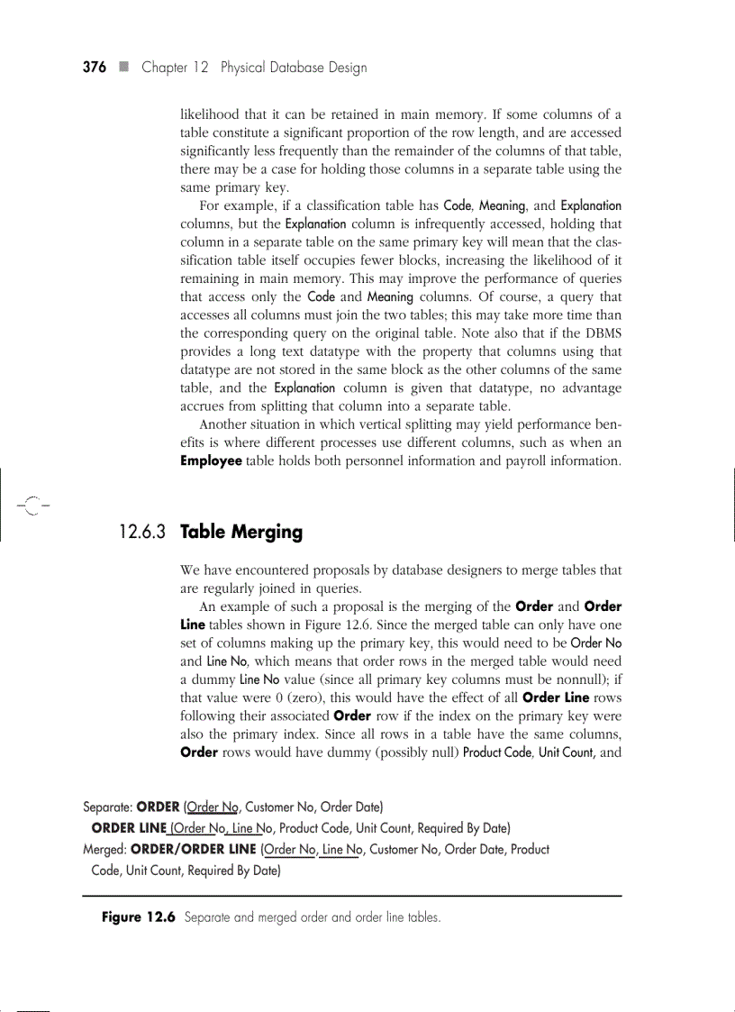 image for page Physical Database Design