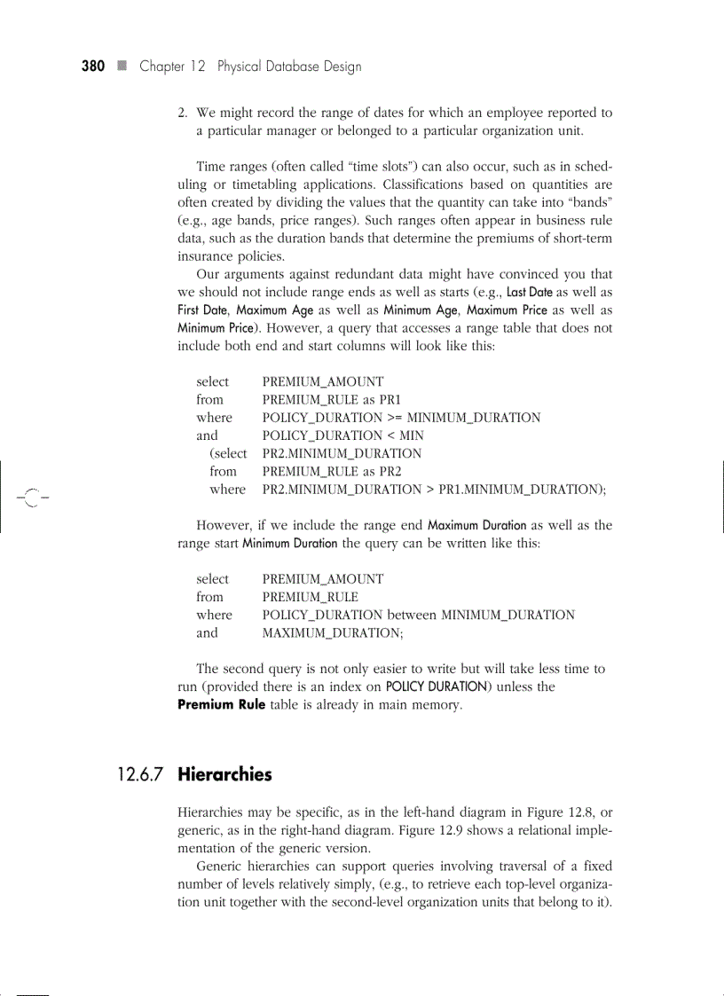 image for page Physical Database Design