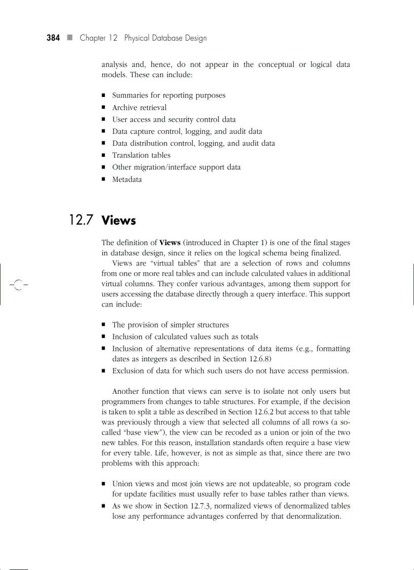 image for page Physical Database Design