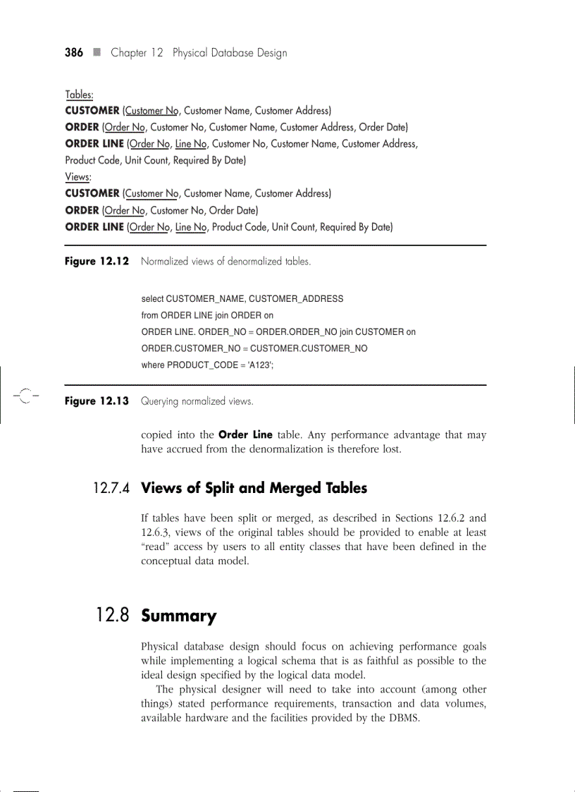 image for page Physical Database Design