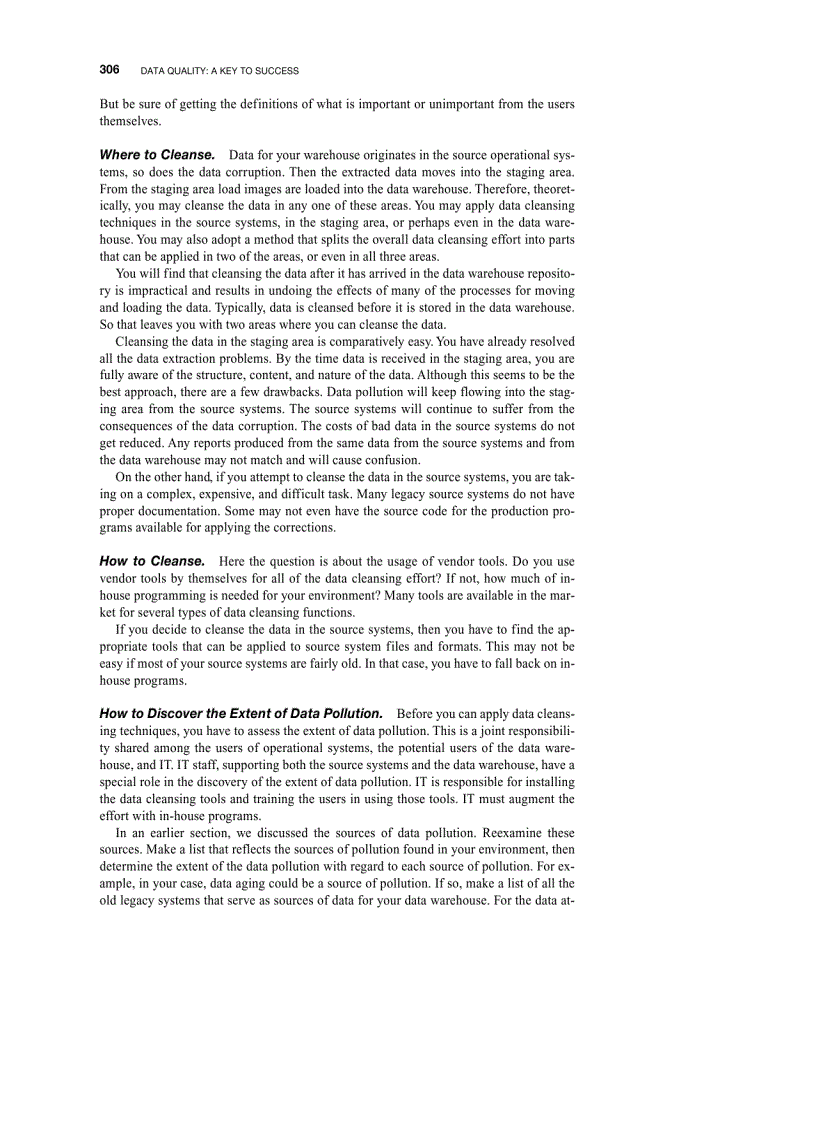 image for page Data quality A key to success