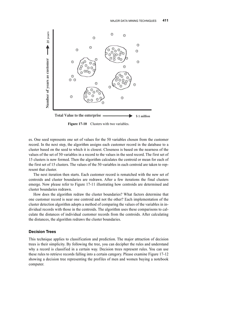 image for page Major data mining techniques