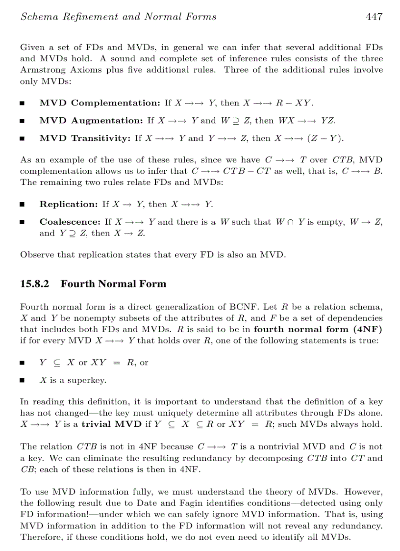 image for page Schema Re nement and Normal Forms