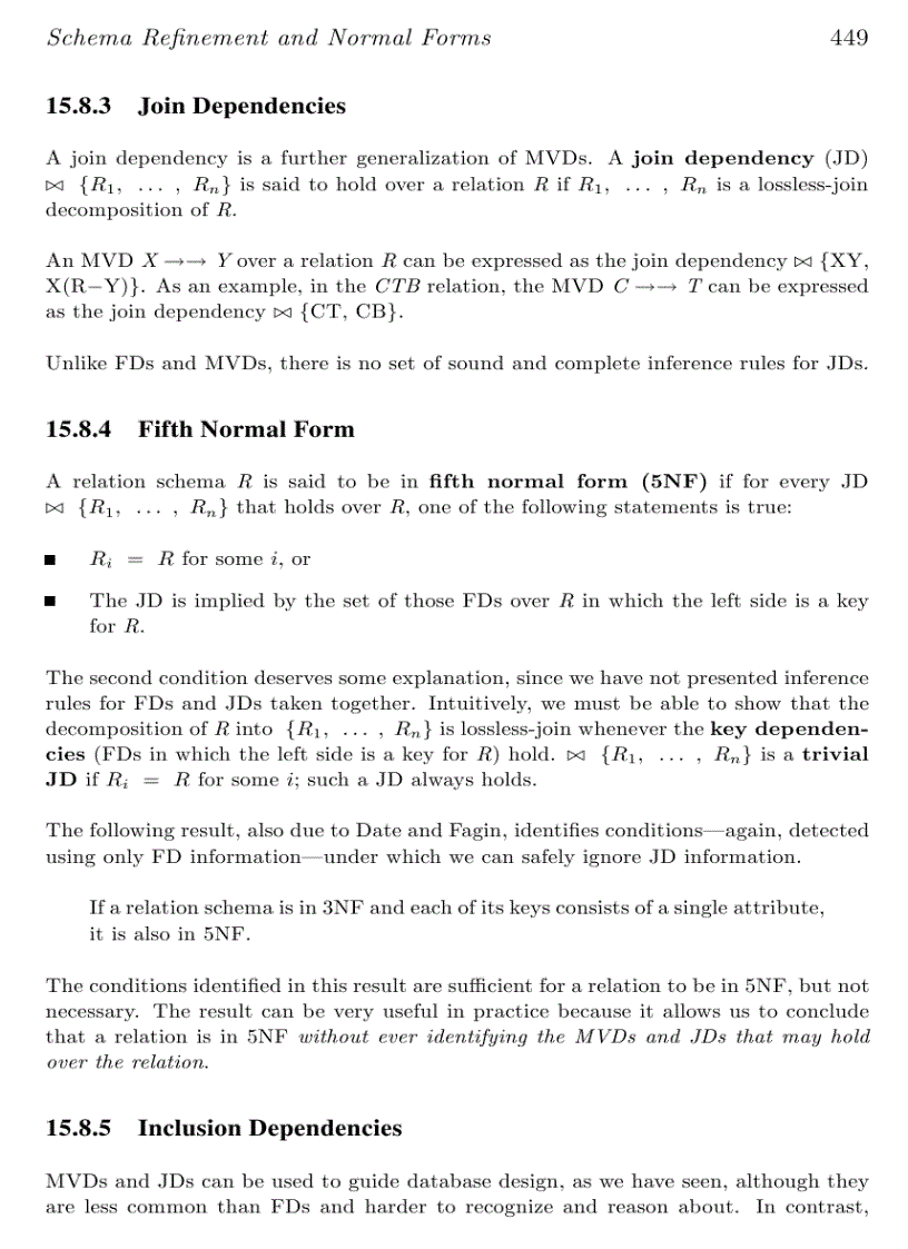 image for page Schema Re nement and Normal Forms