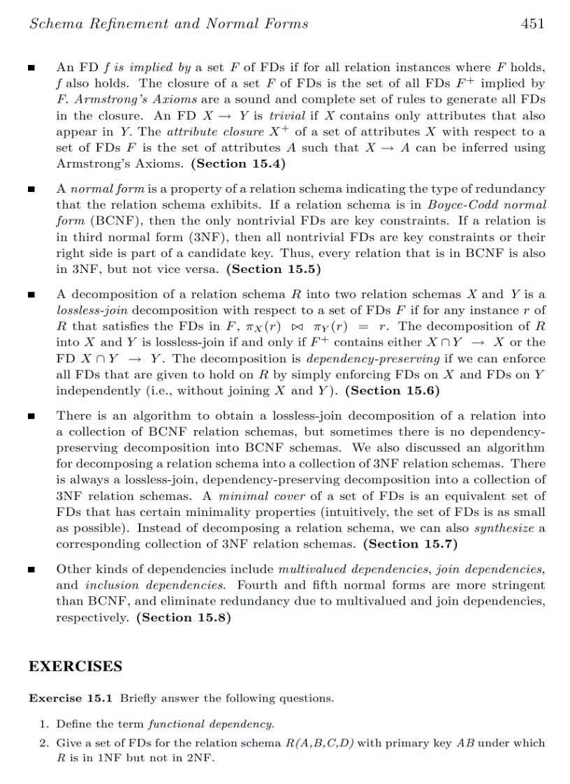 image for page Schema Re nement and Normal Forms