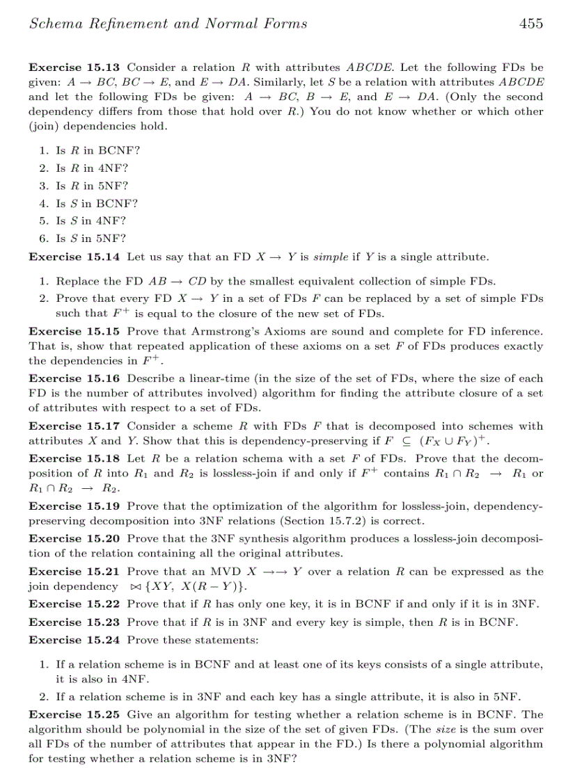 image for page Schema Re nement and Normal Forms