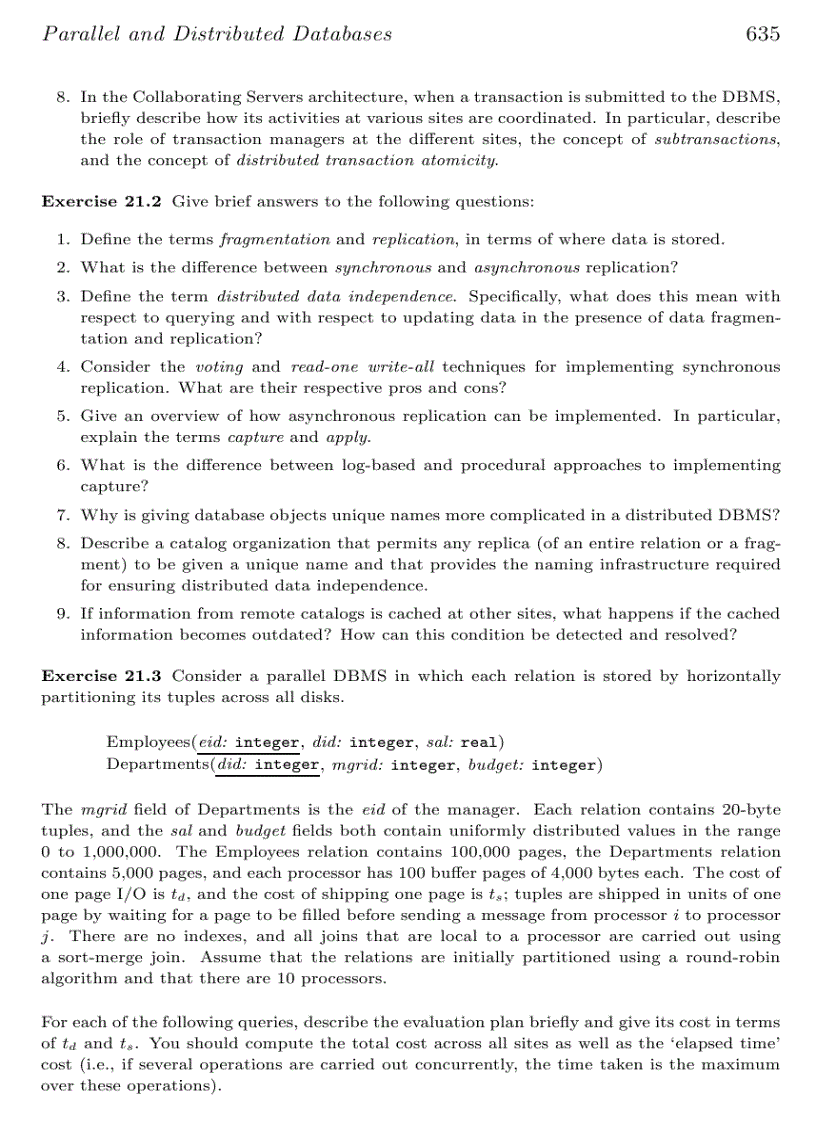 image for page Parallel and Distributed Databases