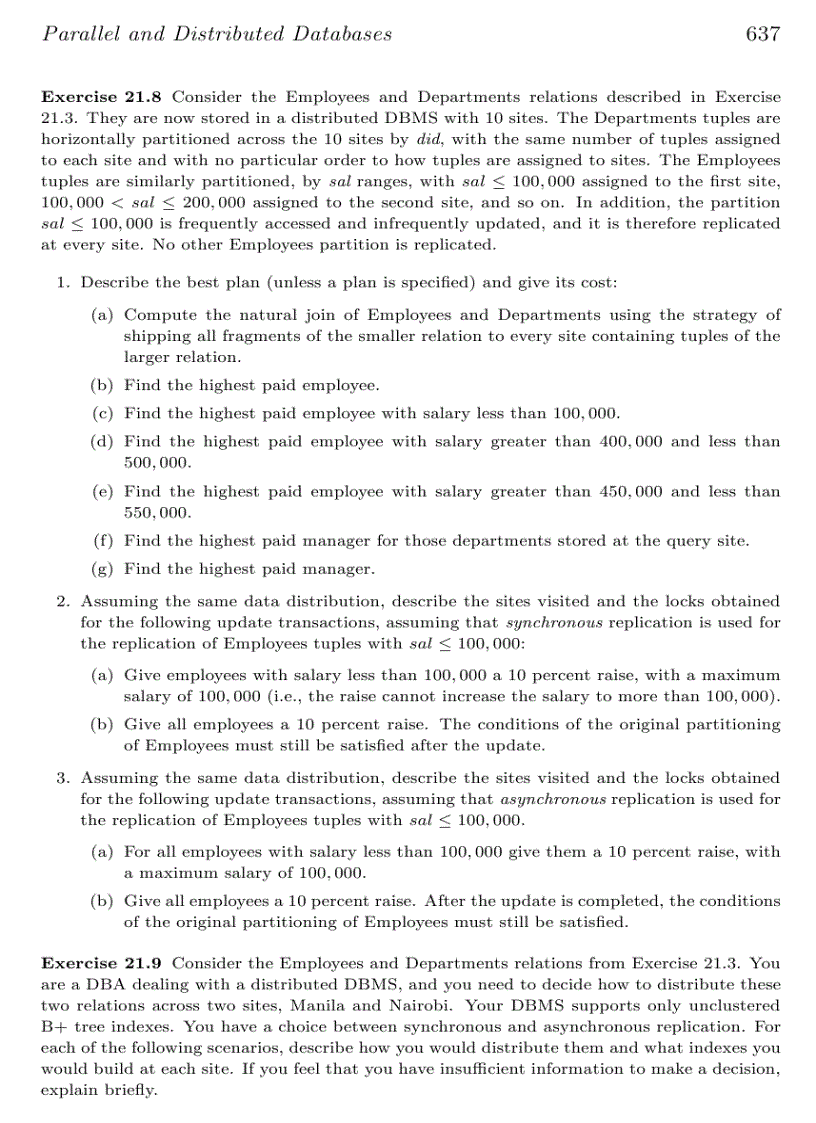 image for page Parallel and Distributed Databases