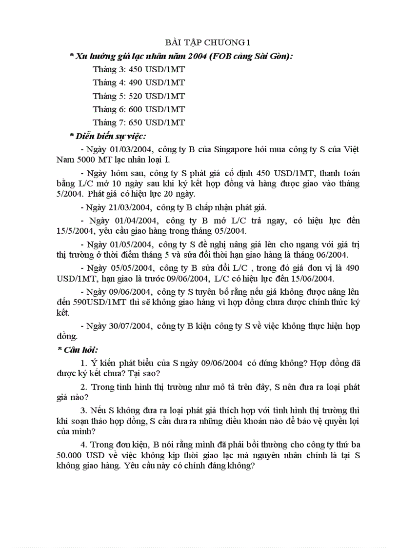 image for page Bài tập kĩ thuật nghiệp vụ ngoại thương và lời giải chi tiết 2