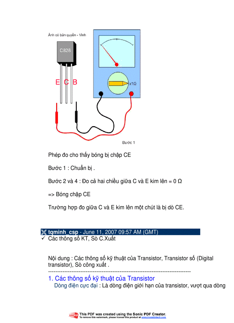 image for page Nhận biết transistor