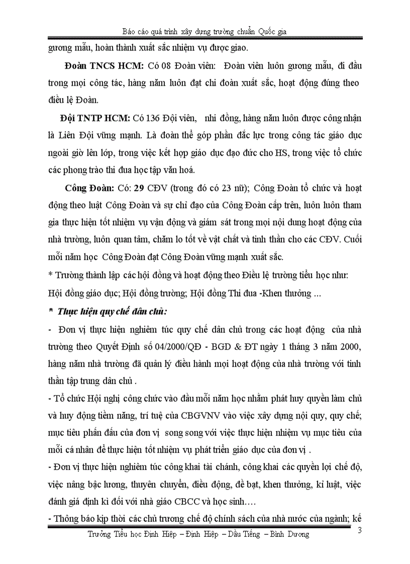 image for page Báo cáo quá trình xây dựng trường chuẩn quốc gia