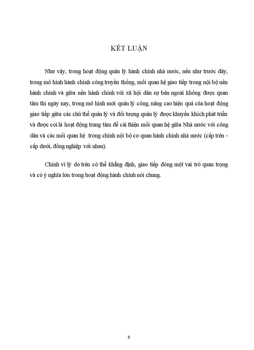 image for page Điều kiện để nâng cao hiệu quả trong giao tiếp hành chính của công chức môn giao tiếp hành chính cao học