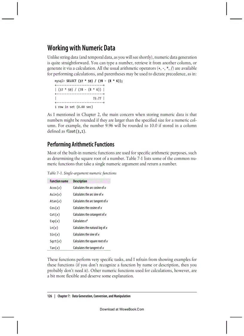 image for page Working with String Data