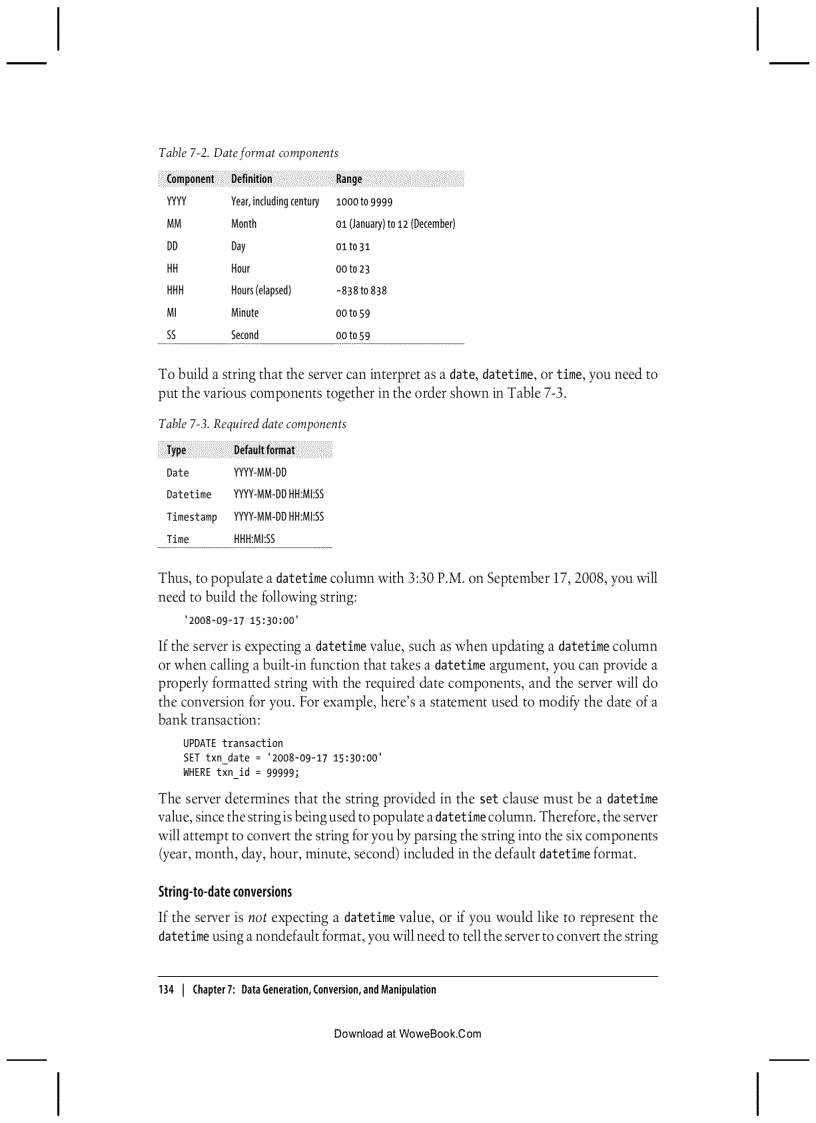 image for page Working with String Data