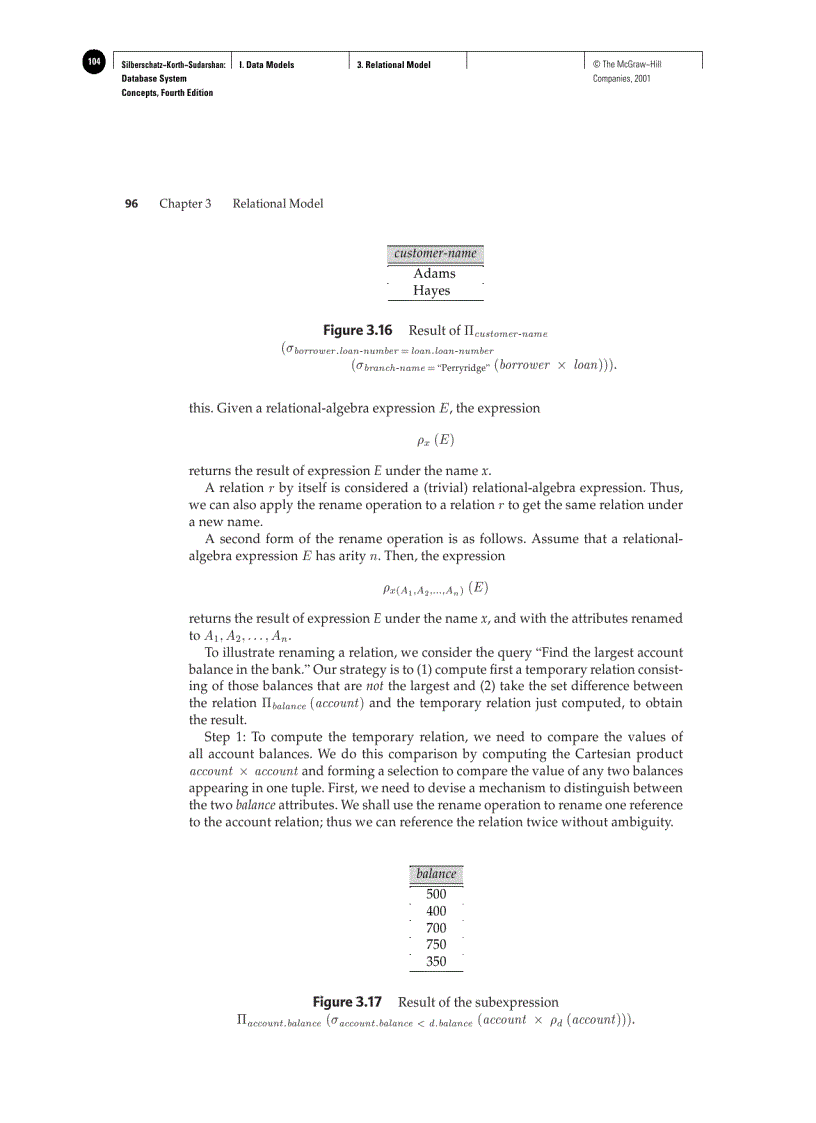 image for page Structure of Relational Databases