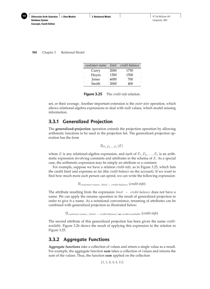 image for page Structure of Relational Databases