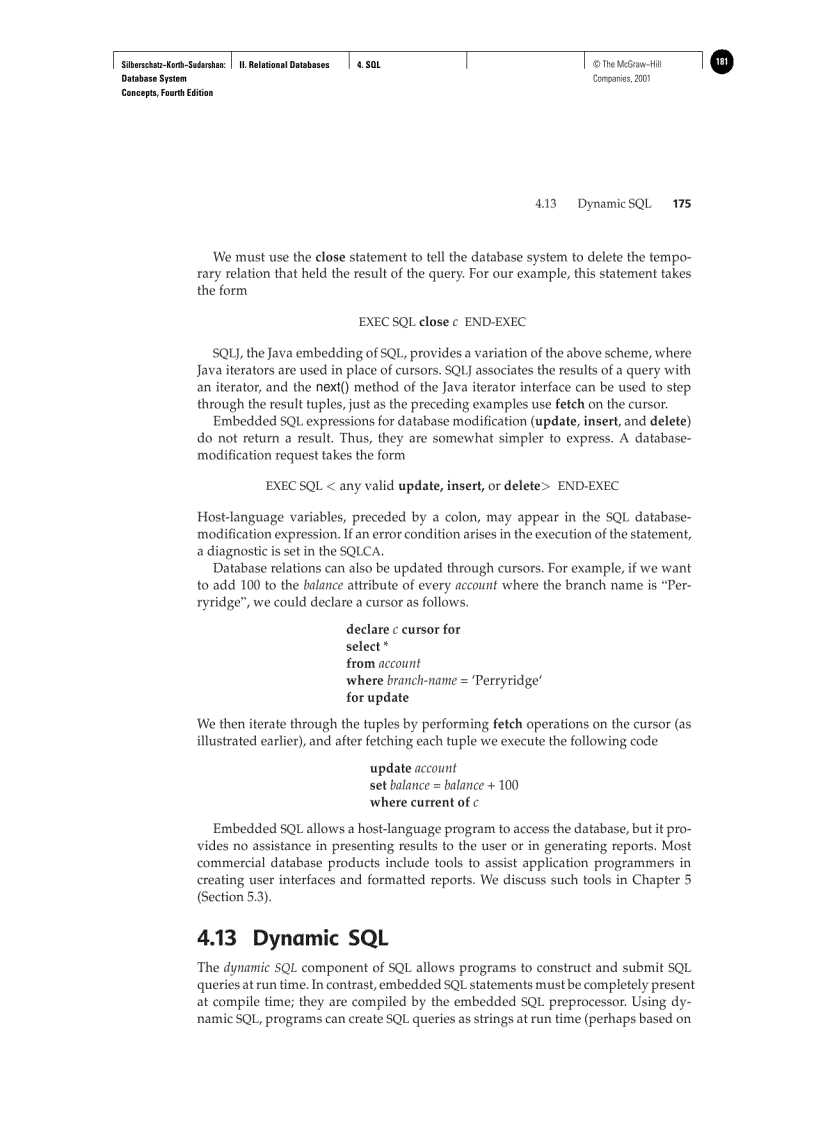 image for page Dynamic SQL