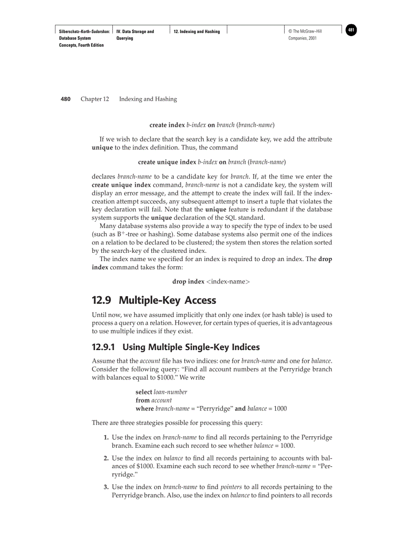 image for page Indexing and Hashing