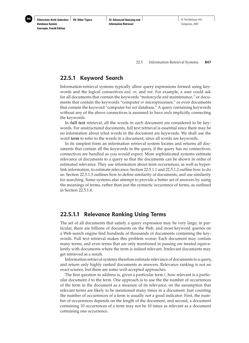 image for page Advanced Querying and Information Retrieval