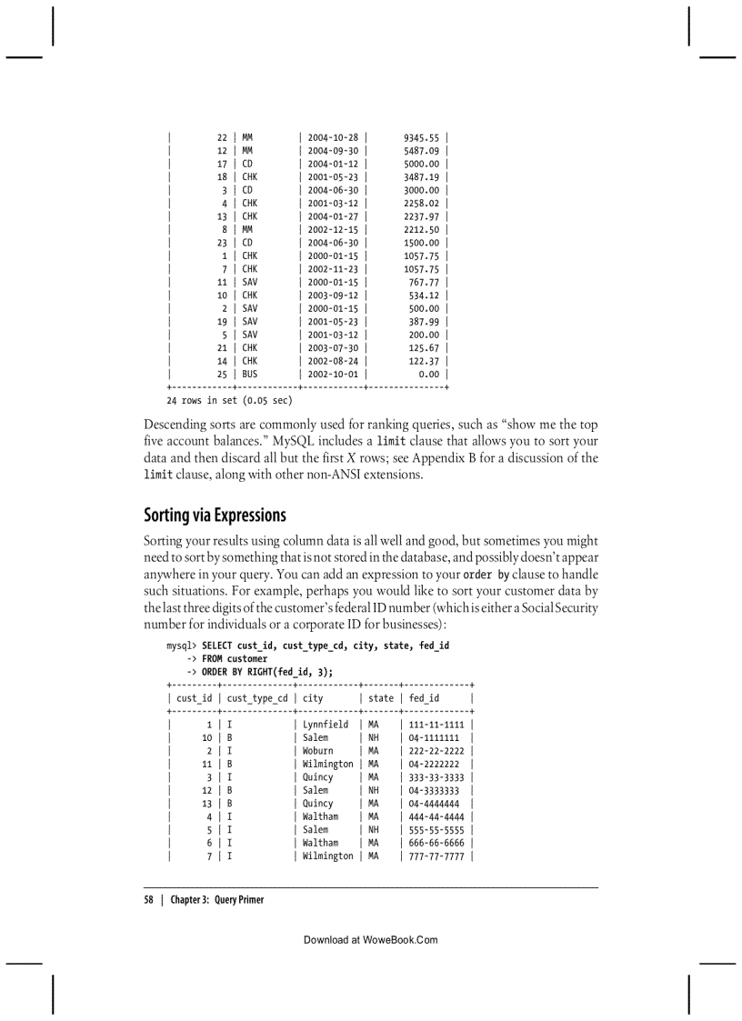 image for page The where Clause
