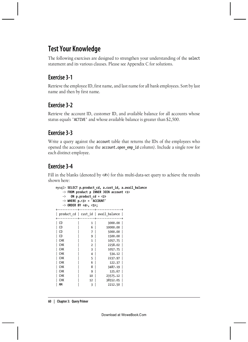 image for page The where Clause