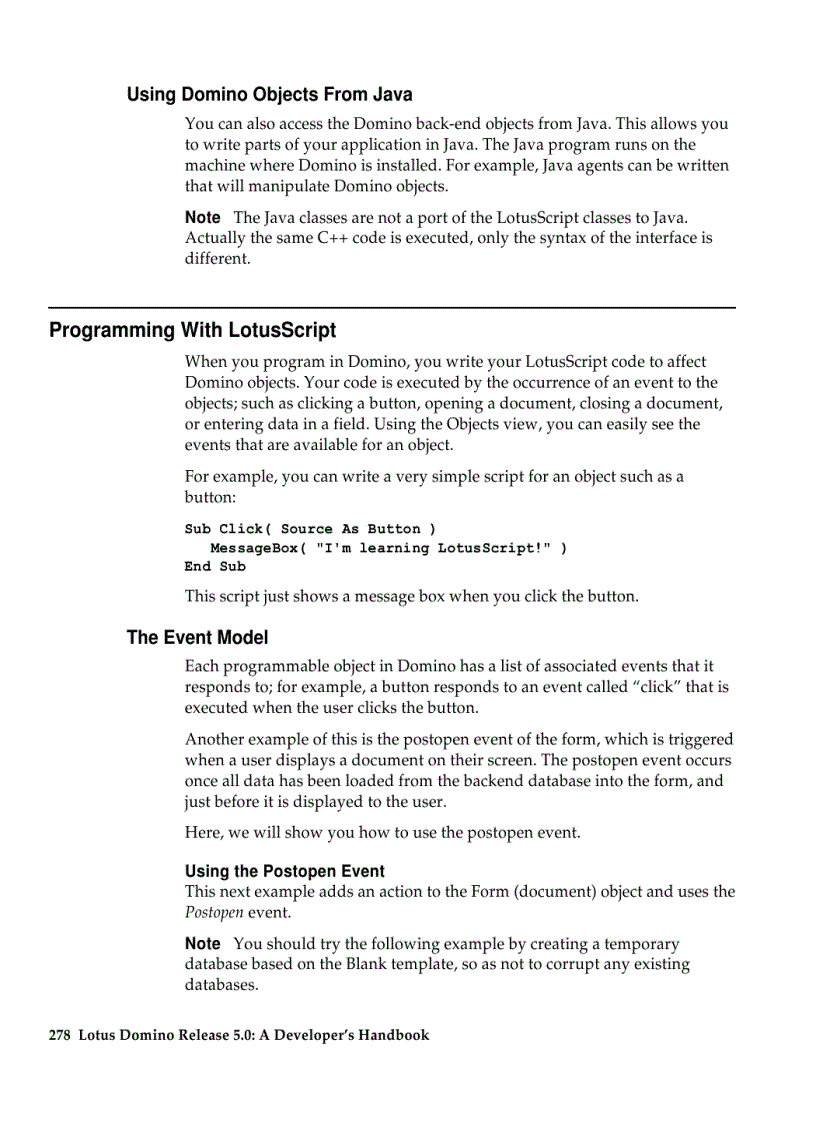 image for page Programming for Domino