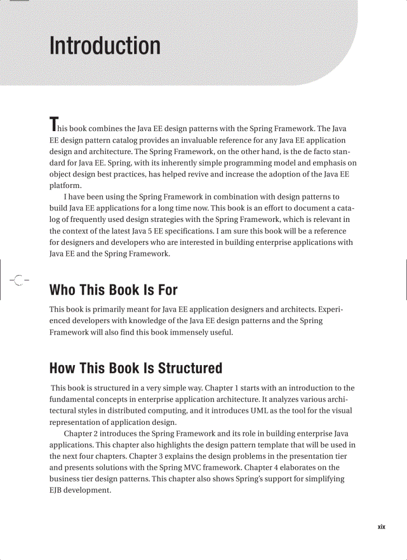 image for page Pro Java EE Spring Patterns Best Practices and Design Strategies Implementing Java EE Patterns with the Spring Framework