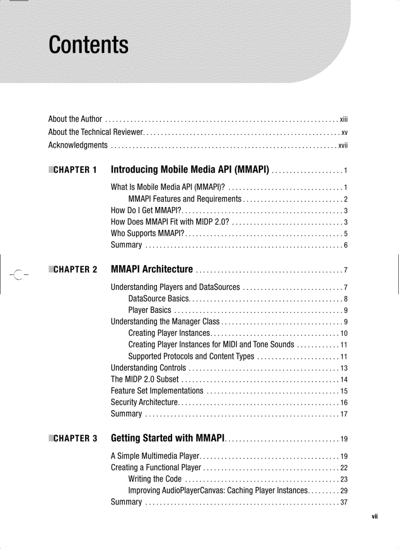 image for page Pro Java ME MMAPI Mobile Media API for Java Micro Edition