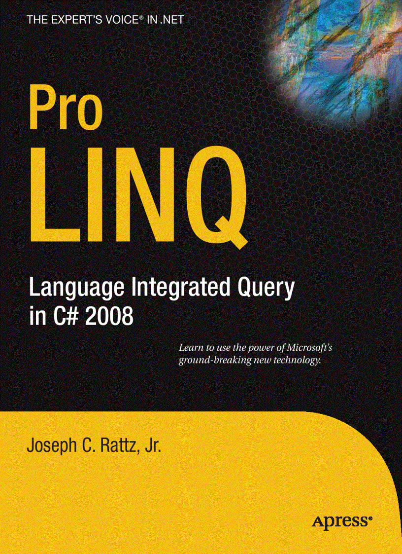 Pro LINQ Language Integrated Query in C 2008