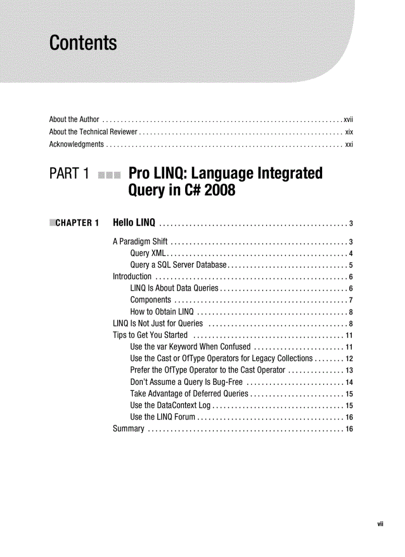 image for page Pro LINQ Language Integrated Query in C 2008