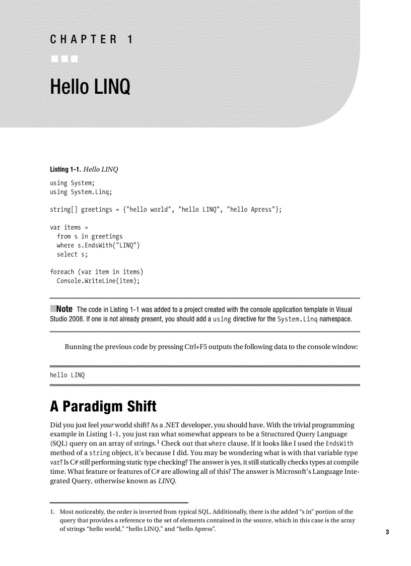 image for page Pro LINQ Language Integrated Query in C 2008