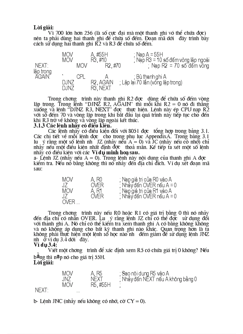 image for page Tạo vòng lặp trong 8051